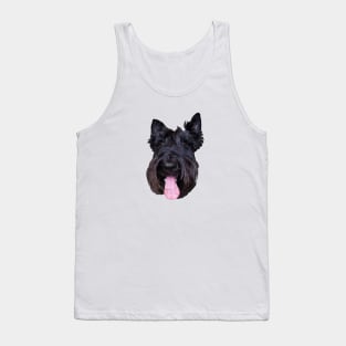 Scottish Terrier Cute Puppy Dog Head Tank Top